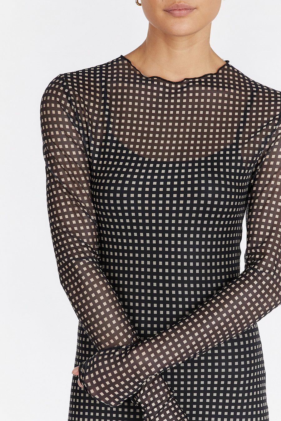 HUDSON BLACK SLEEVED MIDI DRESS | Parallel