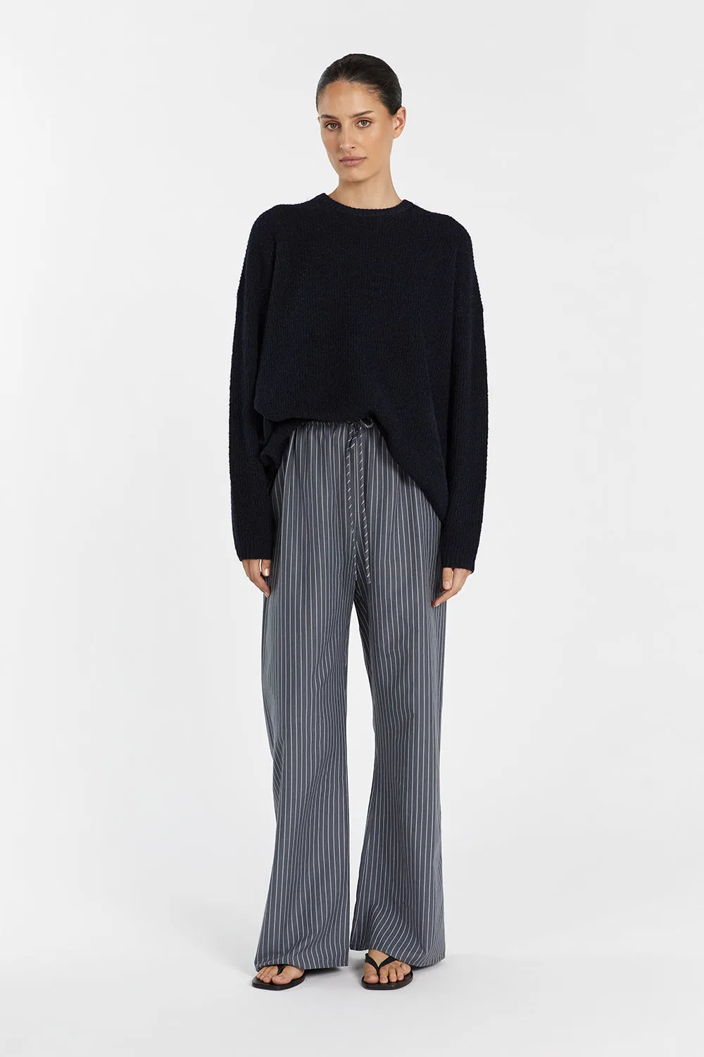 MASON SLATE STRIPE DRAWSTRING PANT sold by Dissh product image thumbnail 2