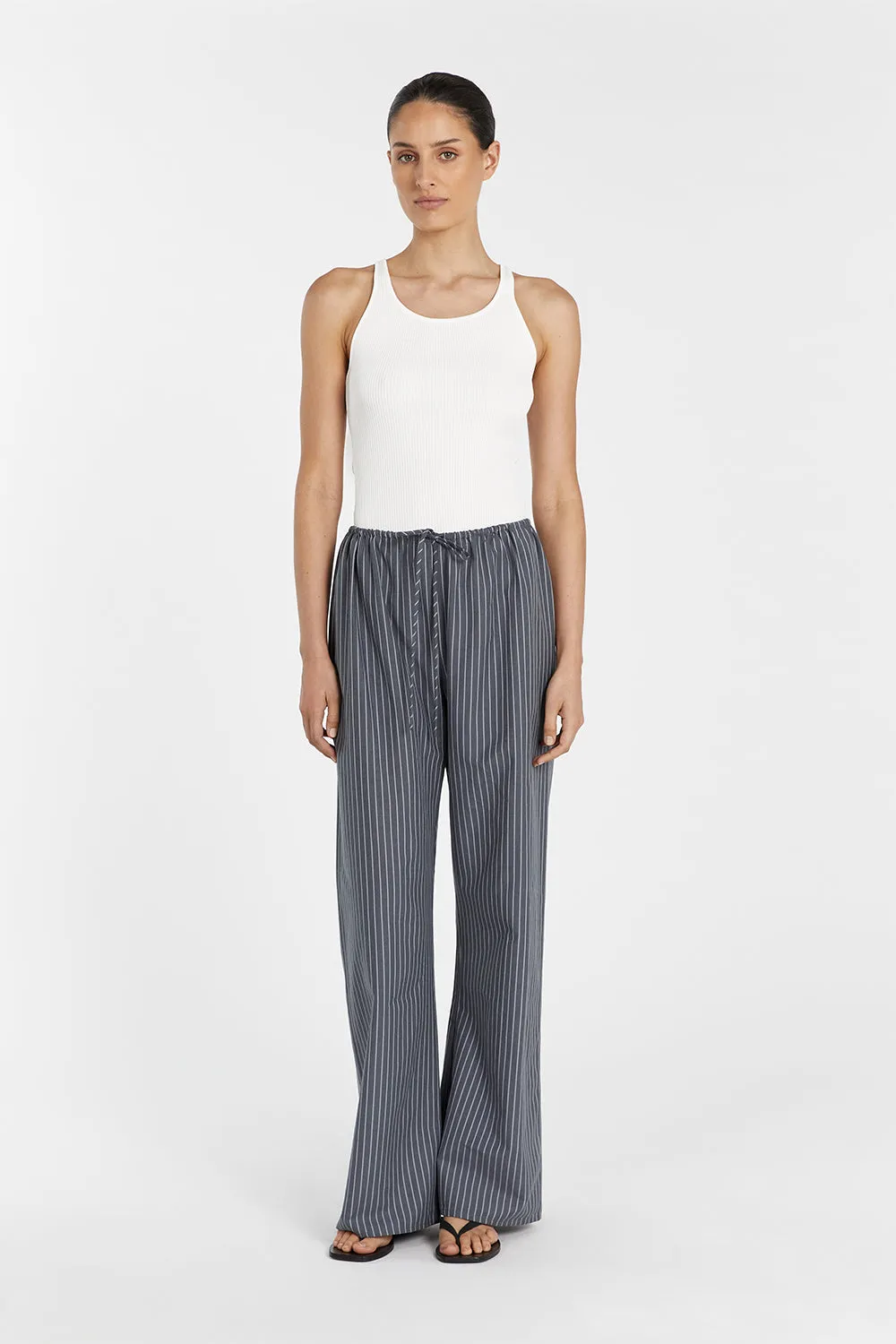 MASON SLATE STRIPE DRAWSTRING PANT sold by Dissh product image thumbnail 3