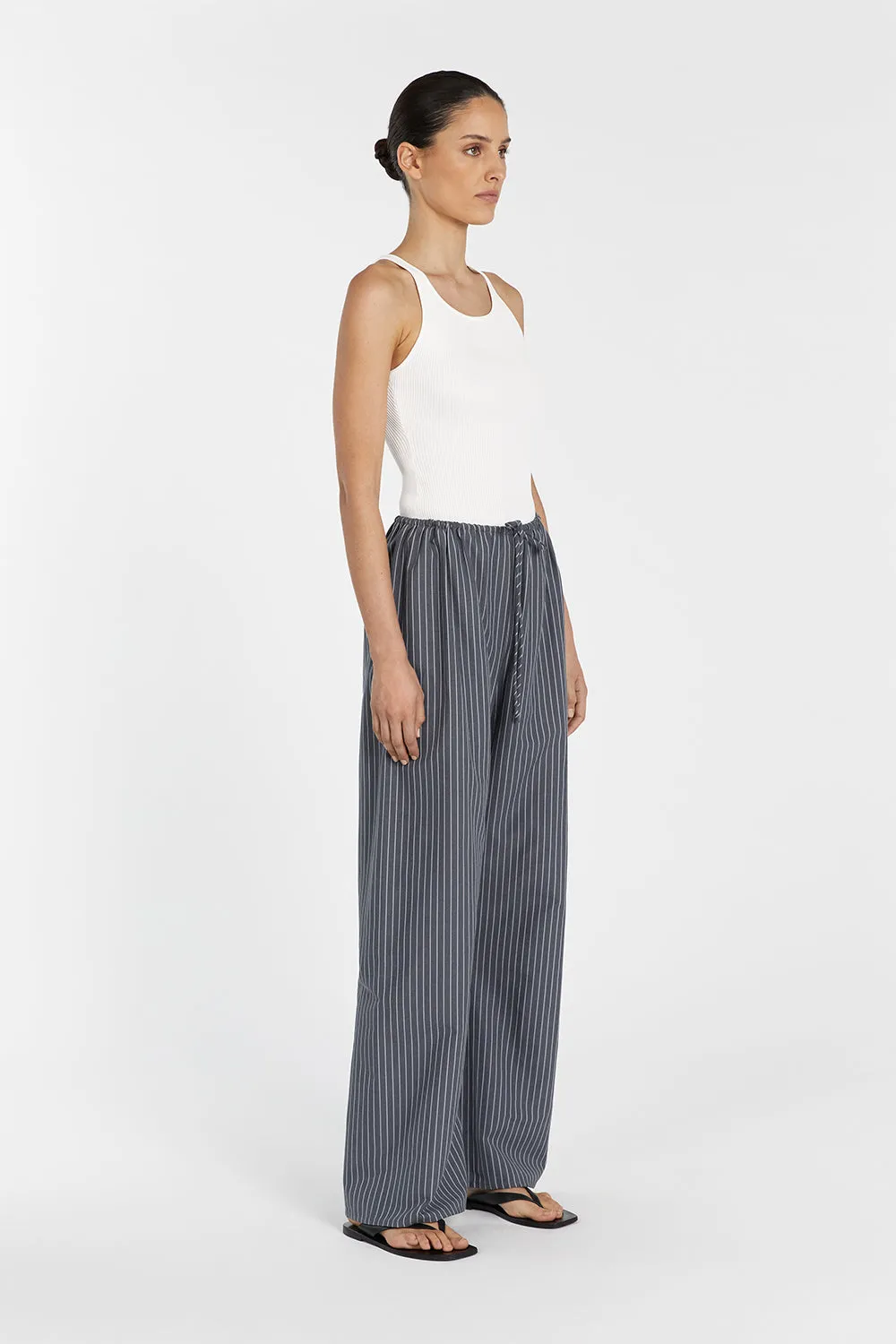 MASON SLATE STRIPE DRAWSTRING PANT sold by Dissh product image thumbnail 5