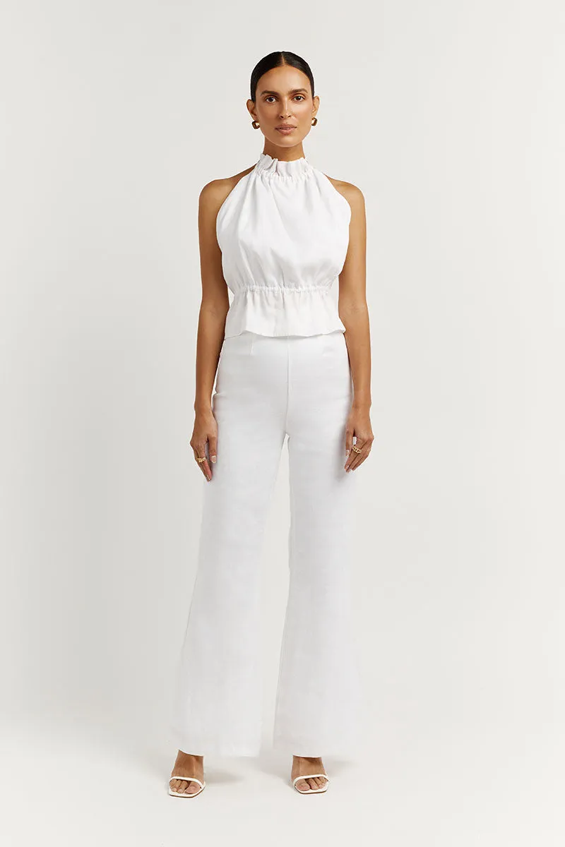 AISLE WHITE RAMIE BACKLESS TOP sold by Dissh product image thumbnail 2