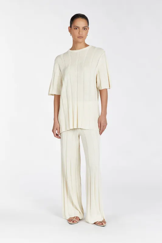 EMERY CREAM OVERSIZED TEE sold by Dissh