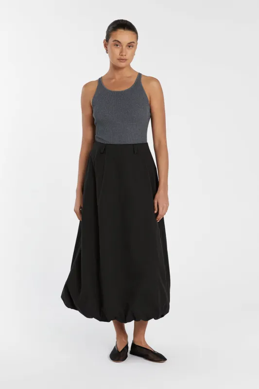 ZION DARK GREY MARLE SCOOP TANK sold by Dissh