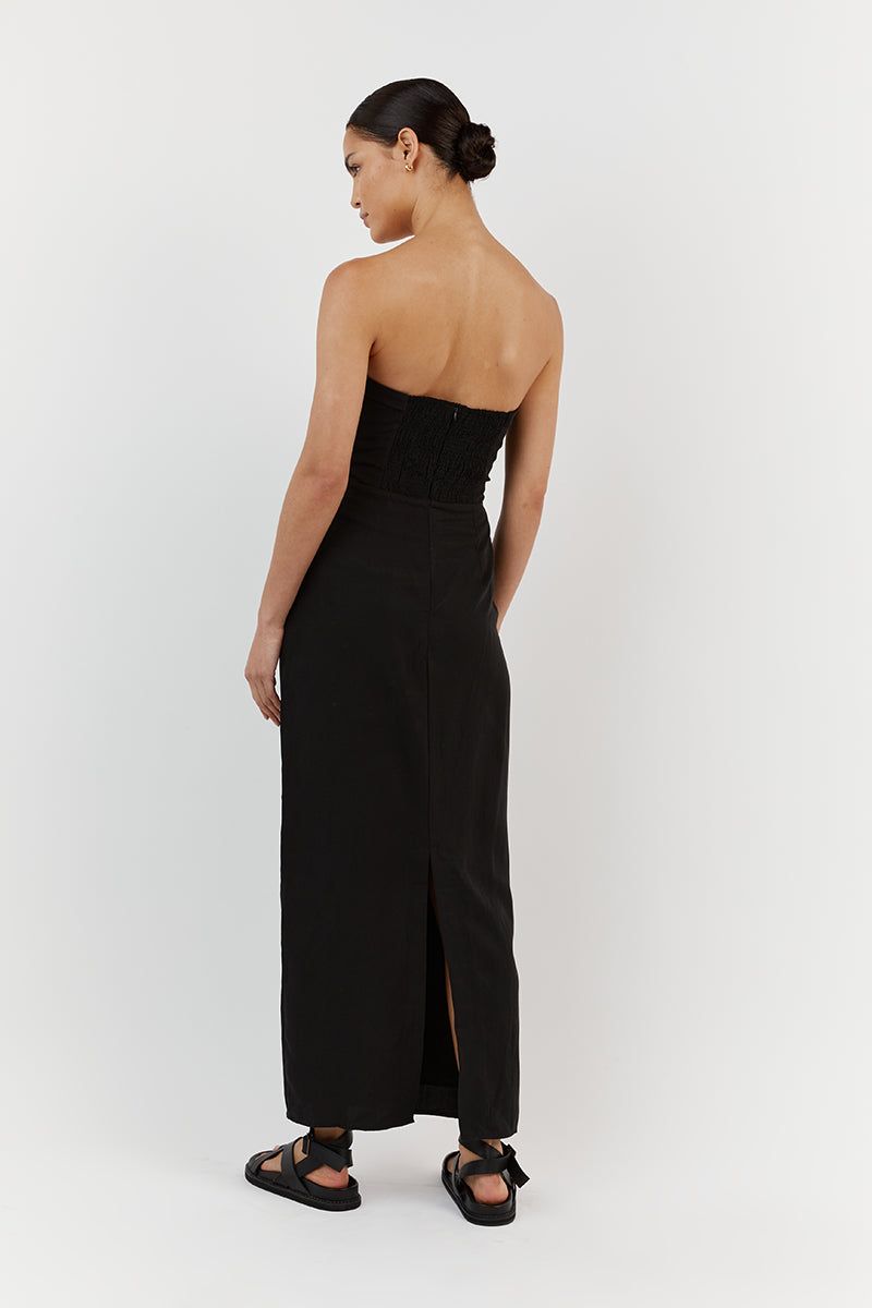 SHELBY BLACK MIDI DRESS sold by Dissh product image thumbnail 4