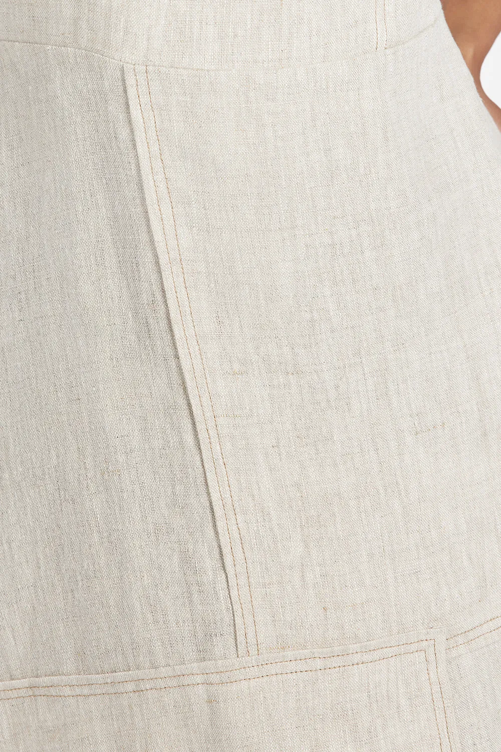 CATIE NATURAL PATCHWORK MIDI DRESS sold by Dissh product image thumbnail 5