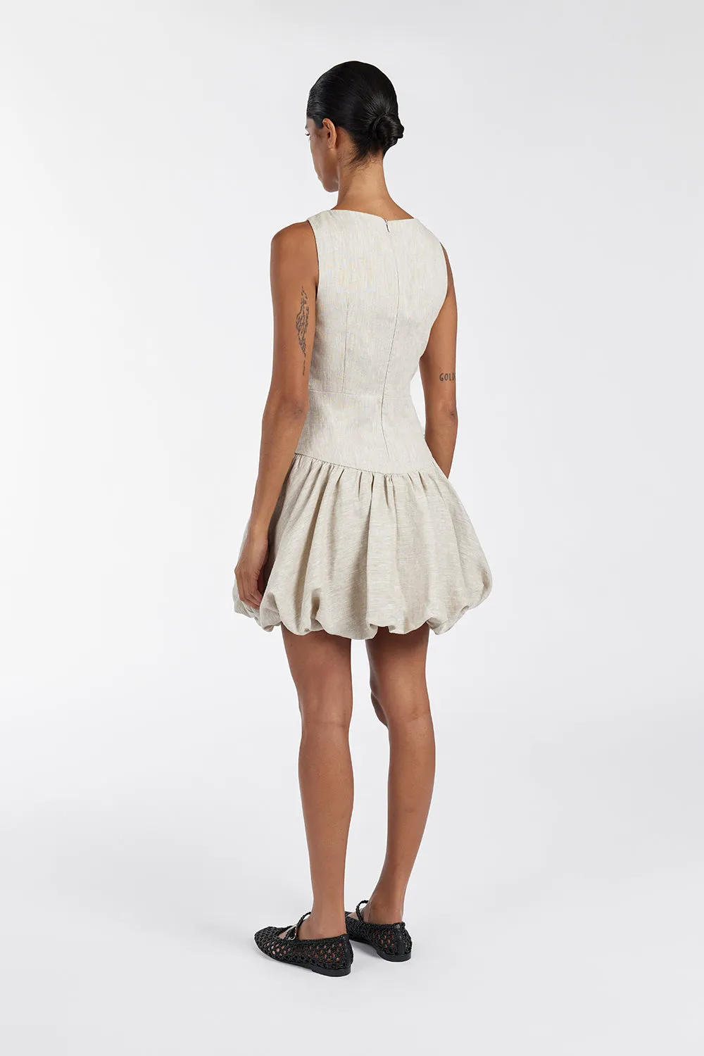 IRINA NATURAL BUBBLE MINI DRESS sold by Dissh product image thumbnail 5