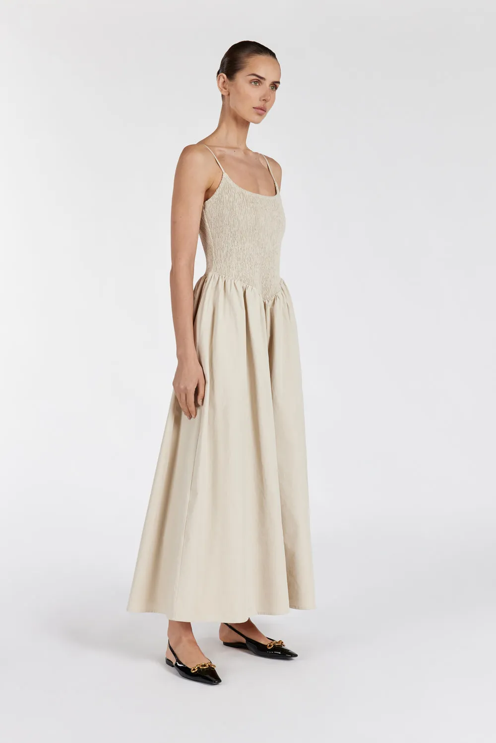 MILANO STONE COTTON MIDI DRESS sold by Dissh product image thumbnail 3