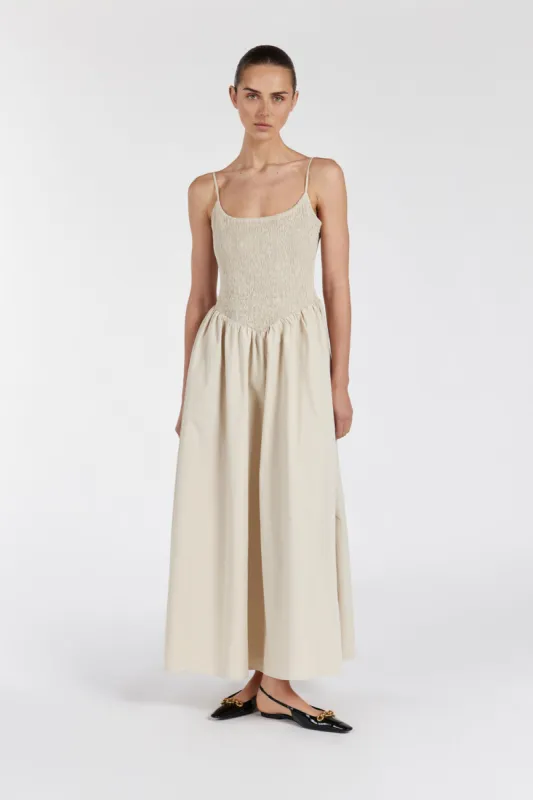 MILANO STONE COTTON MIDI DRESS sold by Dissh