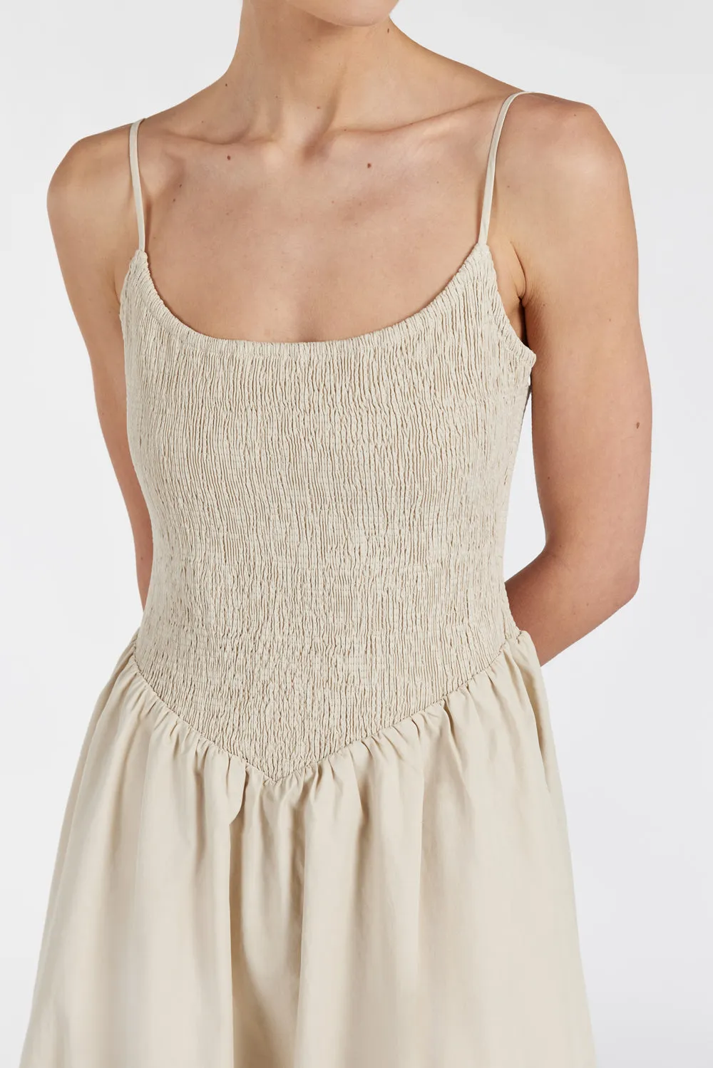 MILANO STONE COTTON MIDI DRESS sold by Dissh product image thumbnail 5