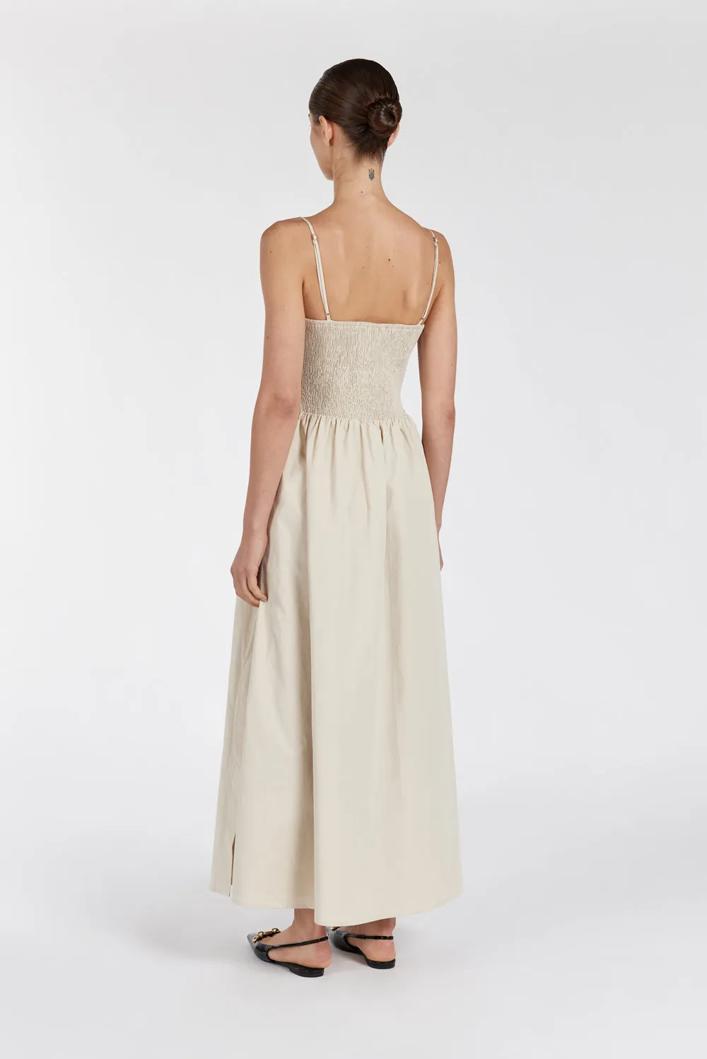 MILANO STONE COTTON MIDI DRESS sold by Dissh product image thumbnail 4