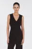 SYLVIA BITTER CHOC LONGLINE VEST sold by Dissh