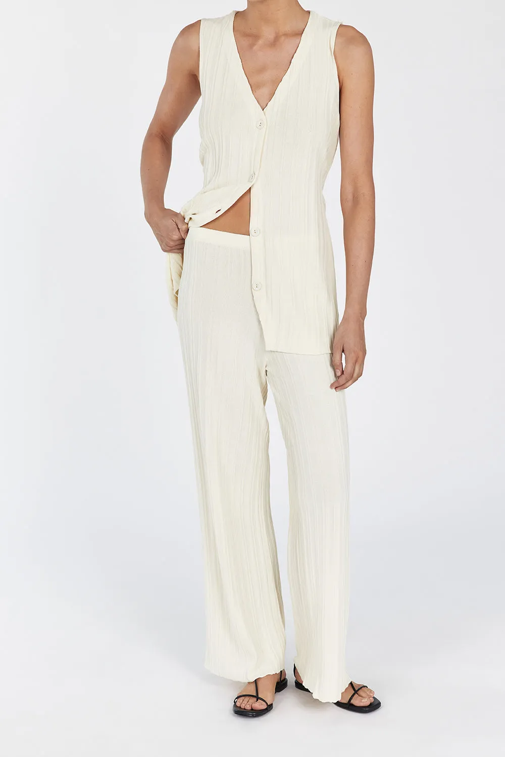 SYLVIA CREAM KNIT PANT sold by Dissh product image thumbnail 2