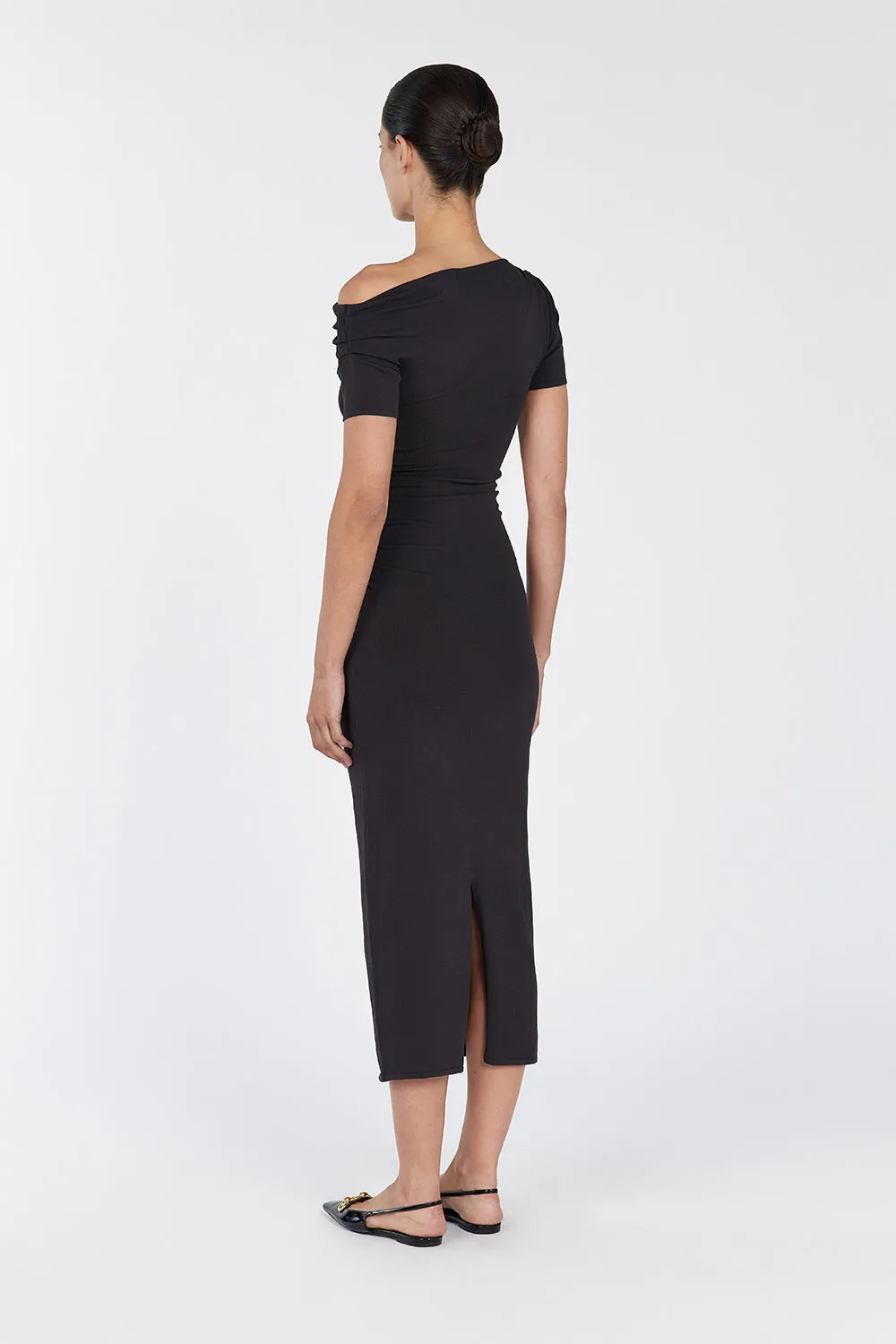 ENZO BITTER CHOC MIDI DRESS sold by Dissh product image thumbnail 4