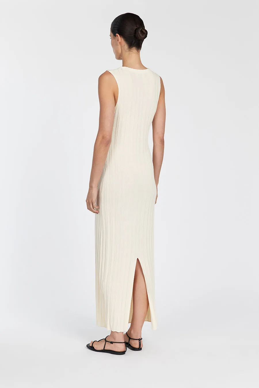 SYLVIA CREAM SLEEVELESS MAXI DRESS sold by Dissh product image thumbnail 4