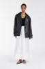 MARGOT BLACK OVERSIZED LEATHER JACKET sold by Dissh