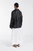 MARGOT BLACK OVERSIZED LEATHER JACKET sold by Dissh