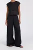 KAI BLACK RAMIE RESORT PANT sold by Dissh