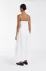 REECE WHITE LINEN MIDI DRESS sold by Dissh