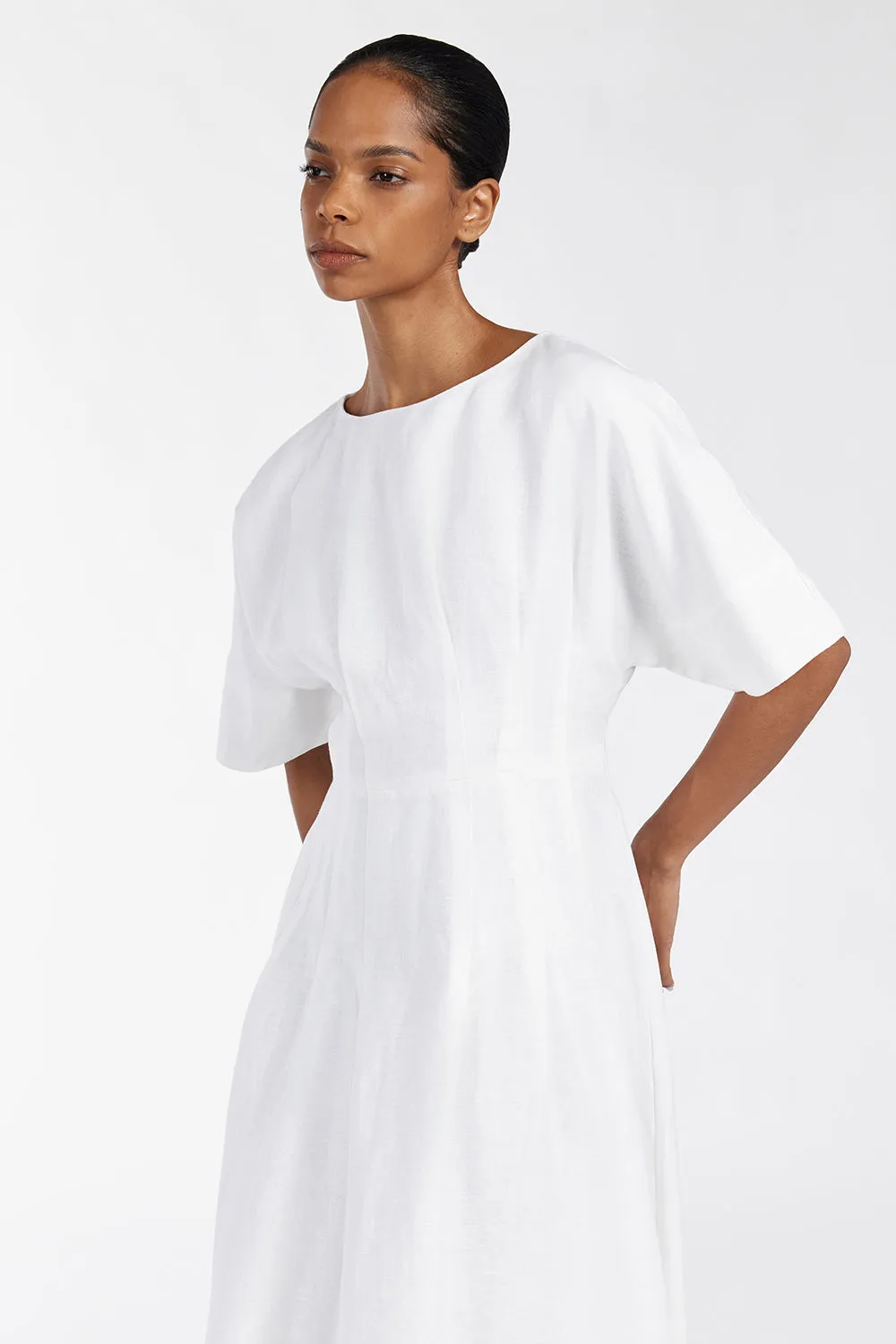 RAF OFF WHITE BOATNECK MIDI DRESS sold by Dissh product image thumbnail 2