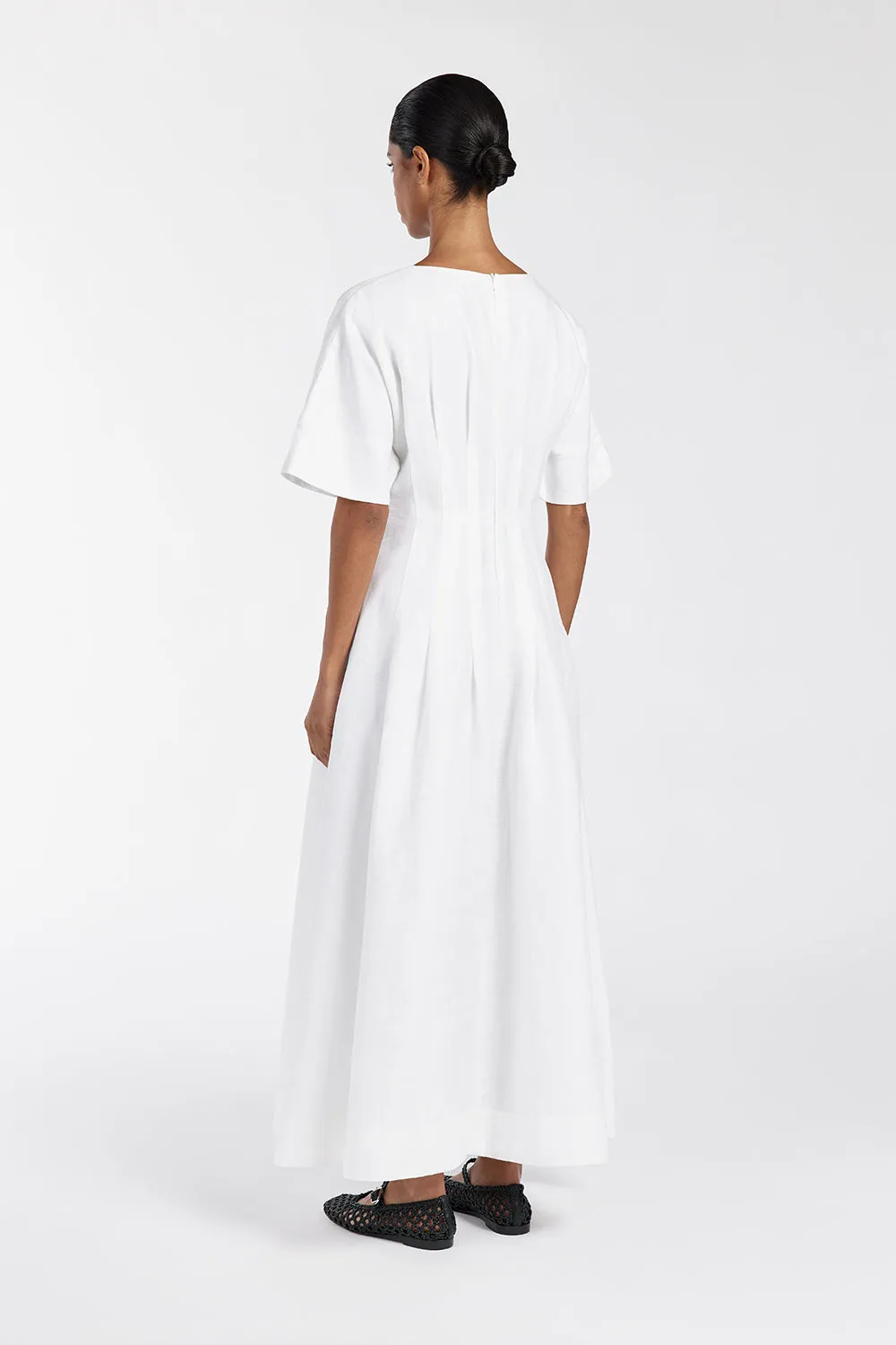 RAF OFF WHITE BOATNECK MIDI DRESS sold by Dissh product image thumbnail 4