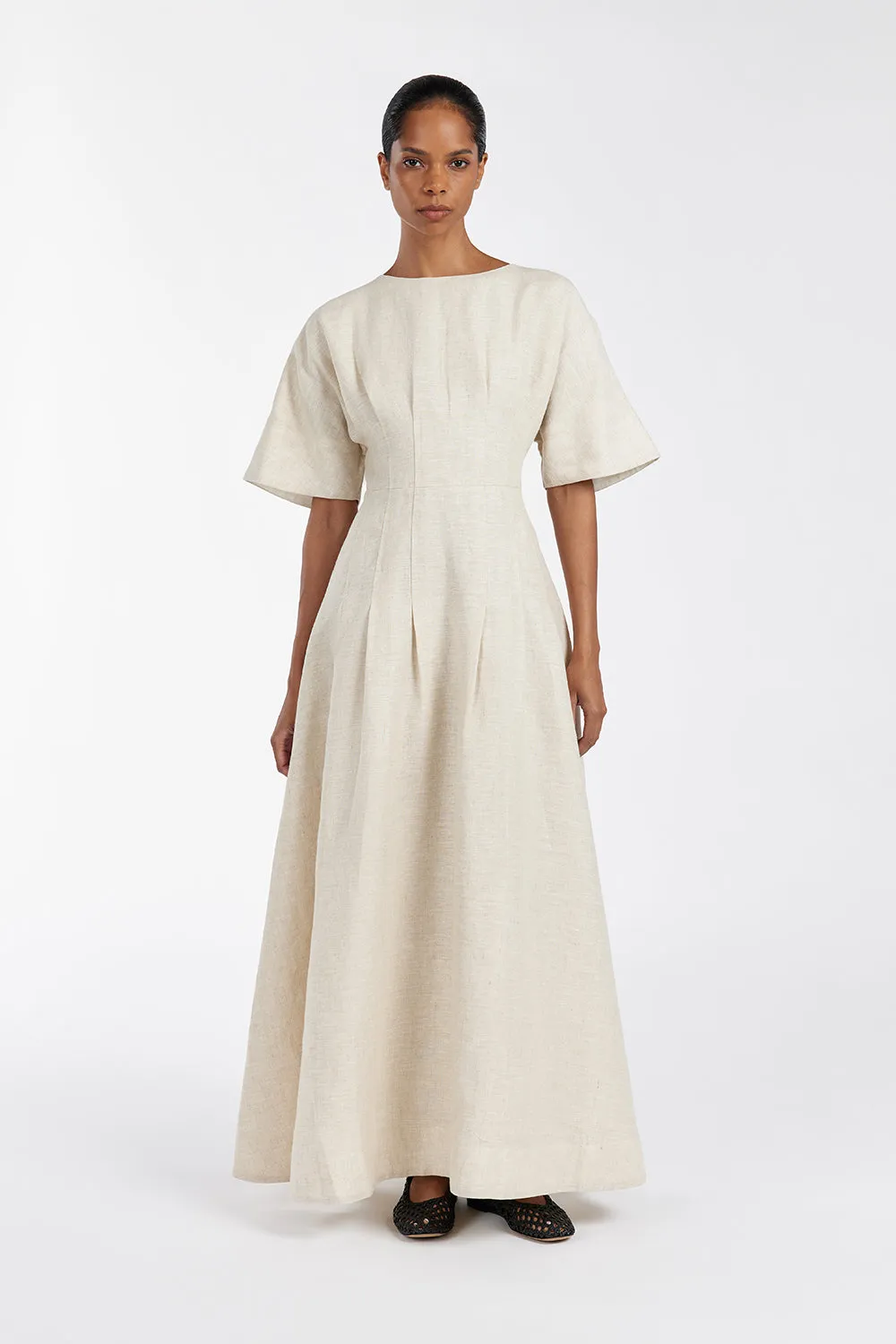 RAF NATURAL BOATNECK MIDI DRESS sold by Dissh