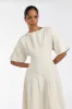 RAF NATURAL BOATNECK MIDI DRESS sold by Dissh