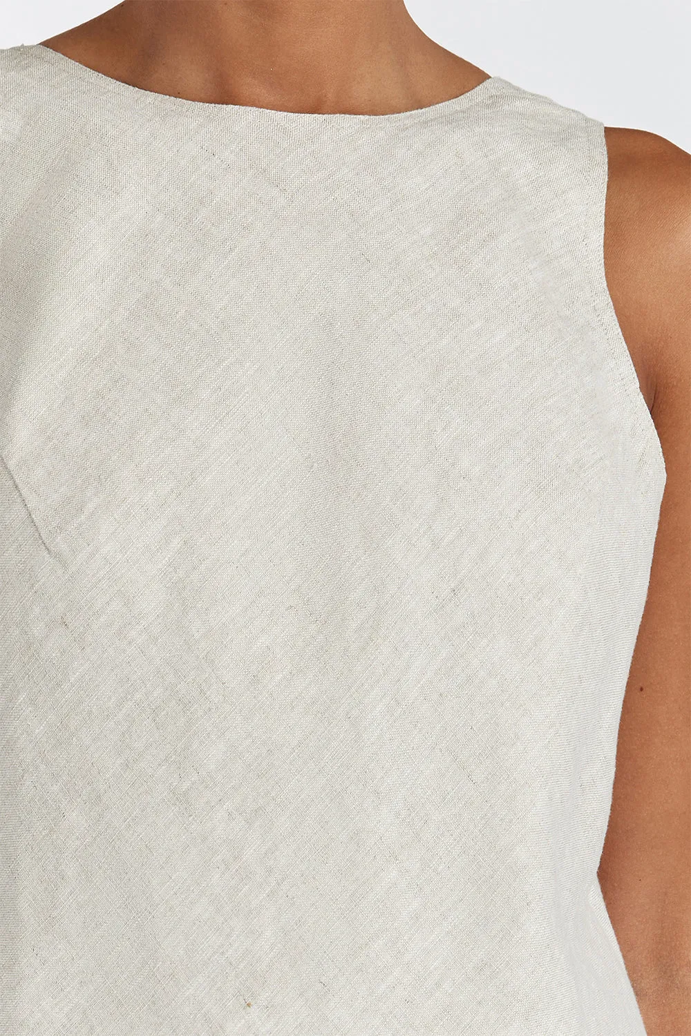 LYRA NATURAL LINEN MIDI DRESS - PRE ORDER sold by Dissh product image thumbnail 5