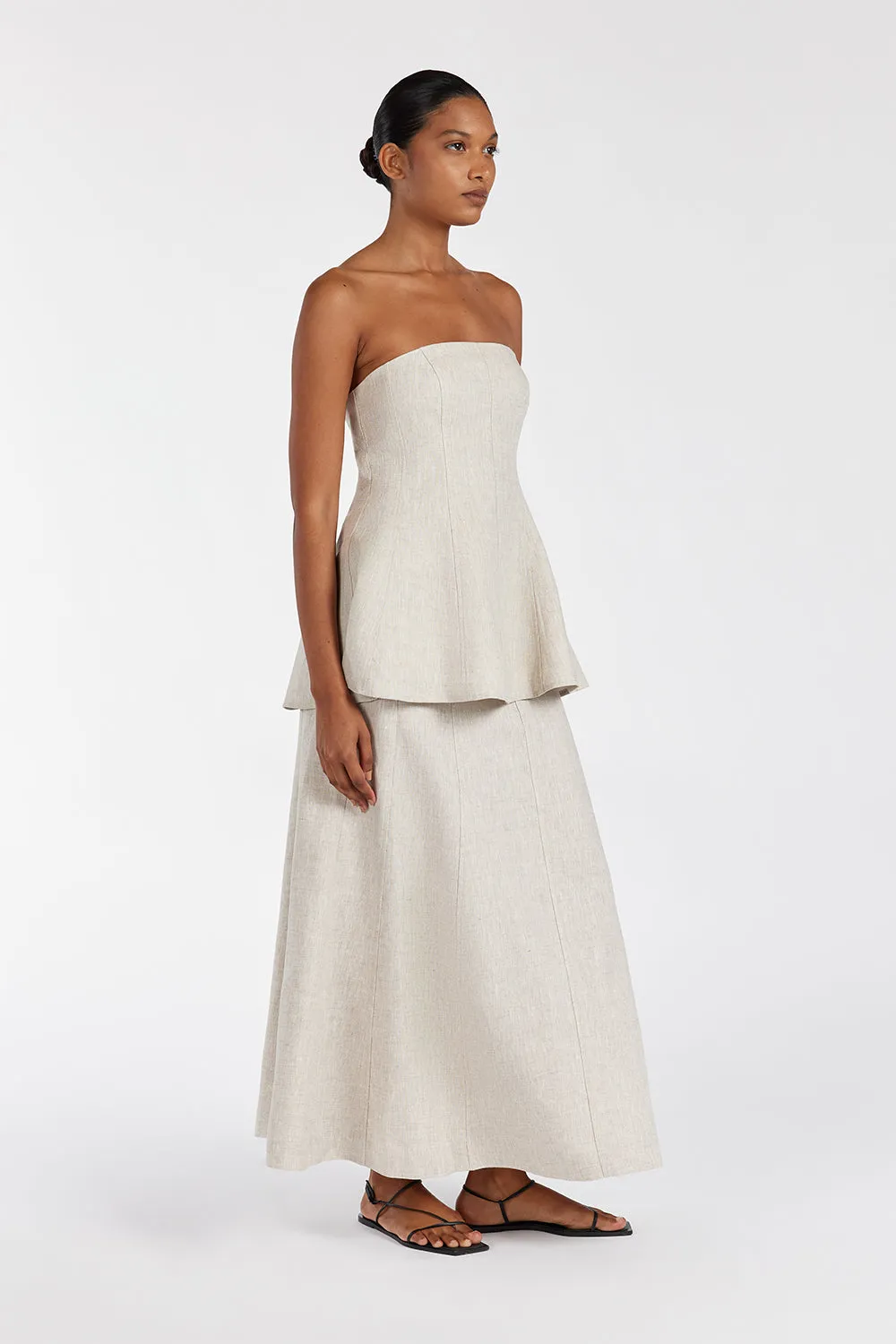 MONIQUE NATURAL LINEN SKIRT sold by Dissh product image thumbnail 2