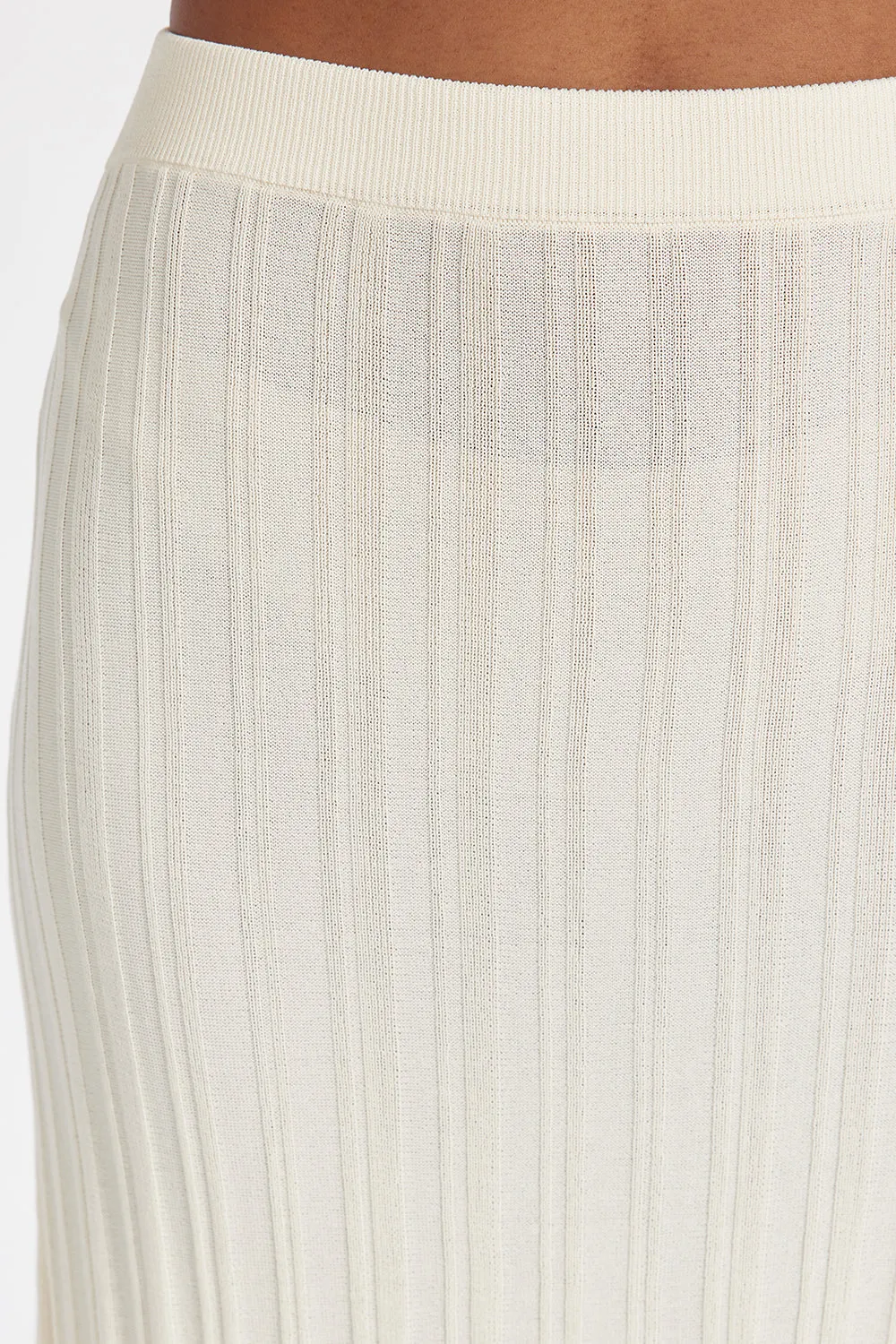 SYLVIA CREAM KNIT MIDI SKIRT sold by Dissh product image thumbnail 5