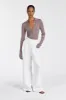 JANE TAUPE MERINO POLO KNIT TOP sold by Dissh