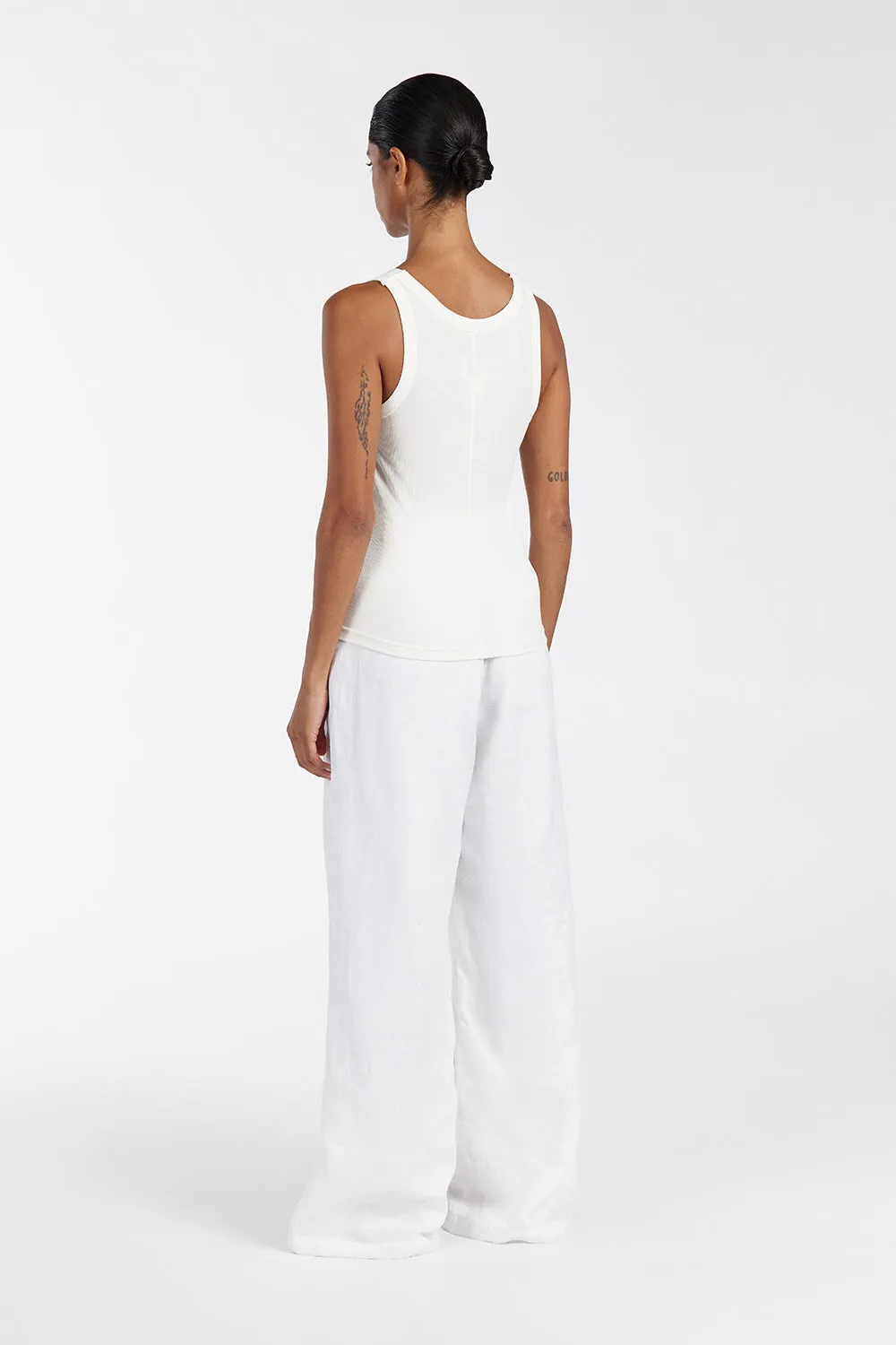 LEE OFF WHITE KNIT TANK sold by Dissh product image thumbnail 4