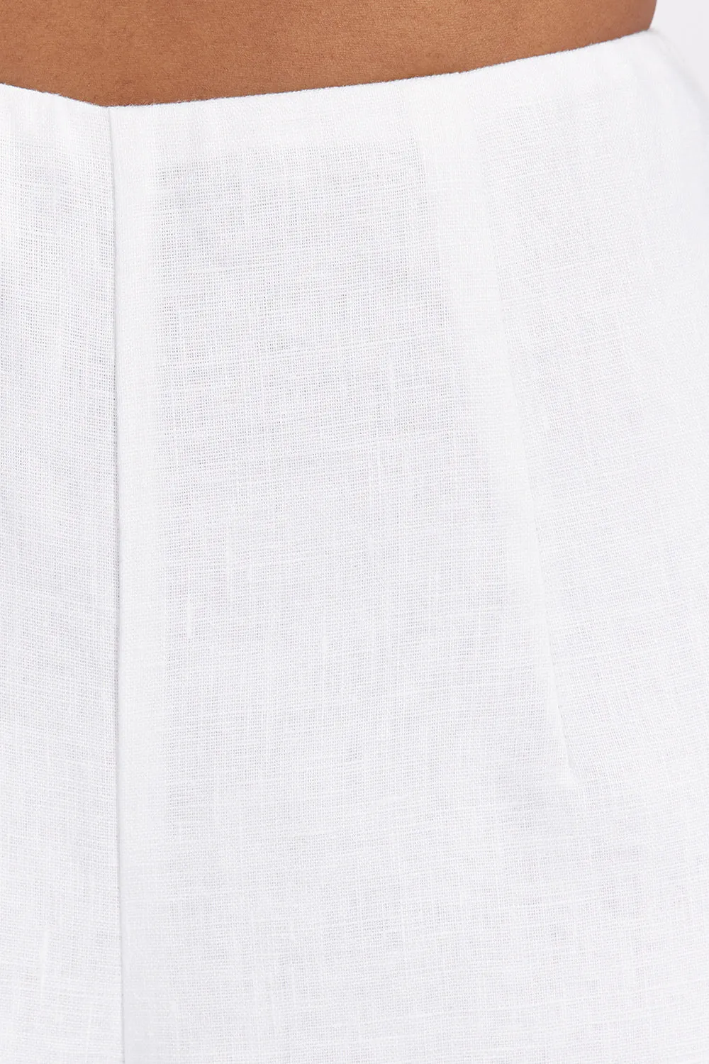 ZAHARA WHITE LINEN FRINGED PANT sold by Dissh product image thumbnail 5