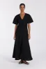 ZAHARA BLACK FRINGING MIDI DRESS sold by Dissh