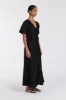 ZAHARA BLACK FRINGING MIDI DRESS sold by Dissh