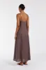 JEM CHOC LINEN MAXI DRESS sold by Dissh