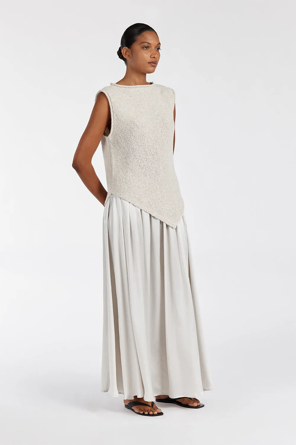 COLLINS CHALK SILK SKIRT sold by Dissh product image thumbnail 4