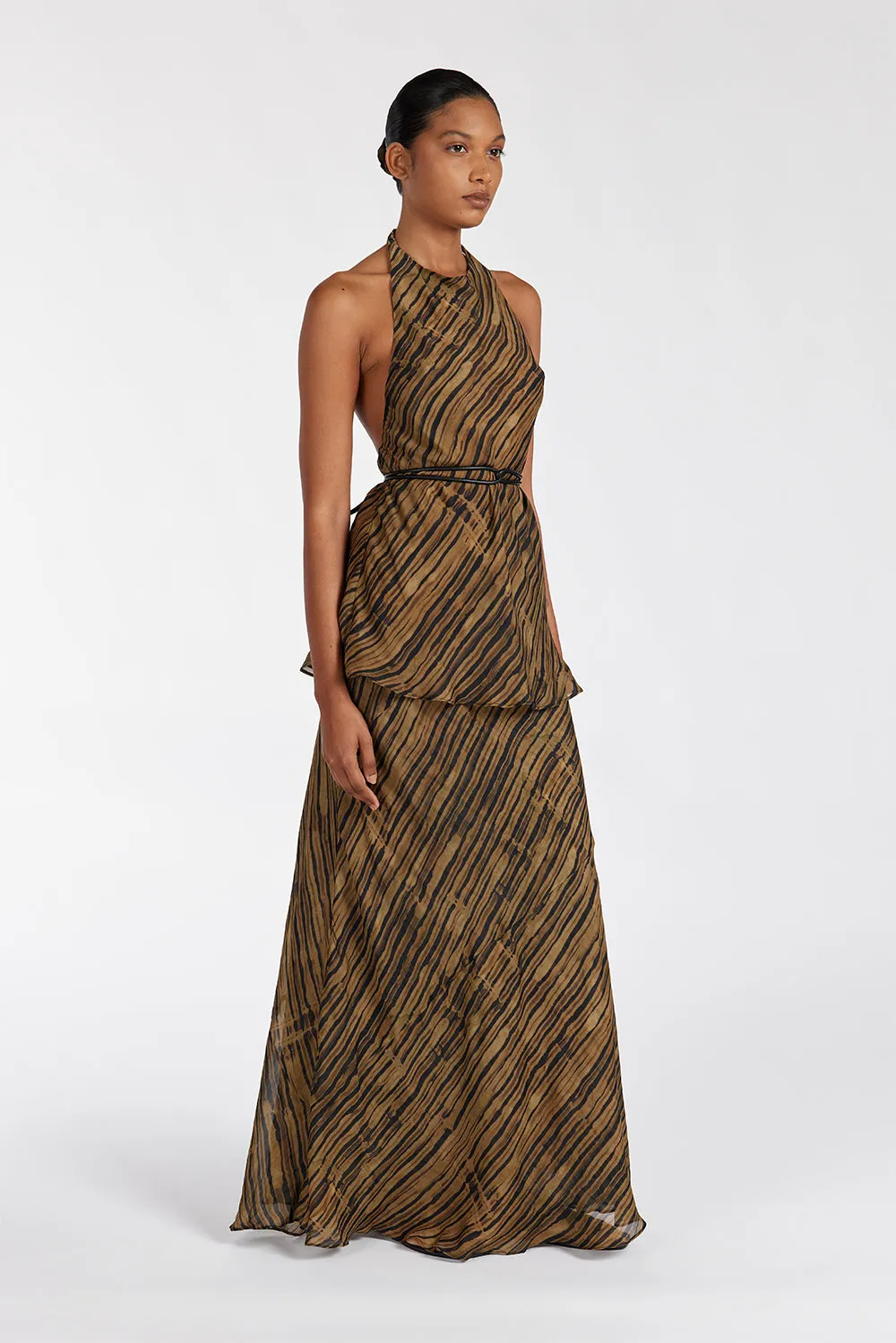 FLEUR DARK CHOCOLATE HIGH NECK TOP sold by Dissh product image thumbnail 3