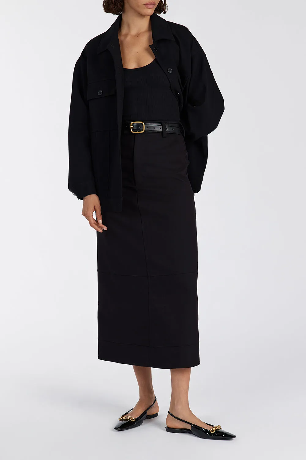 JAC BLACK MIDI SKIRT sold by Dissh product image thumbnail 2