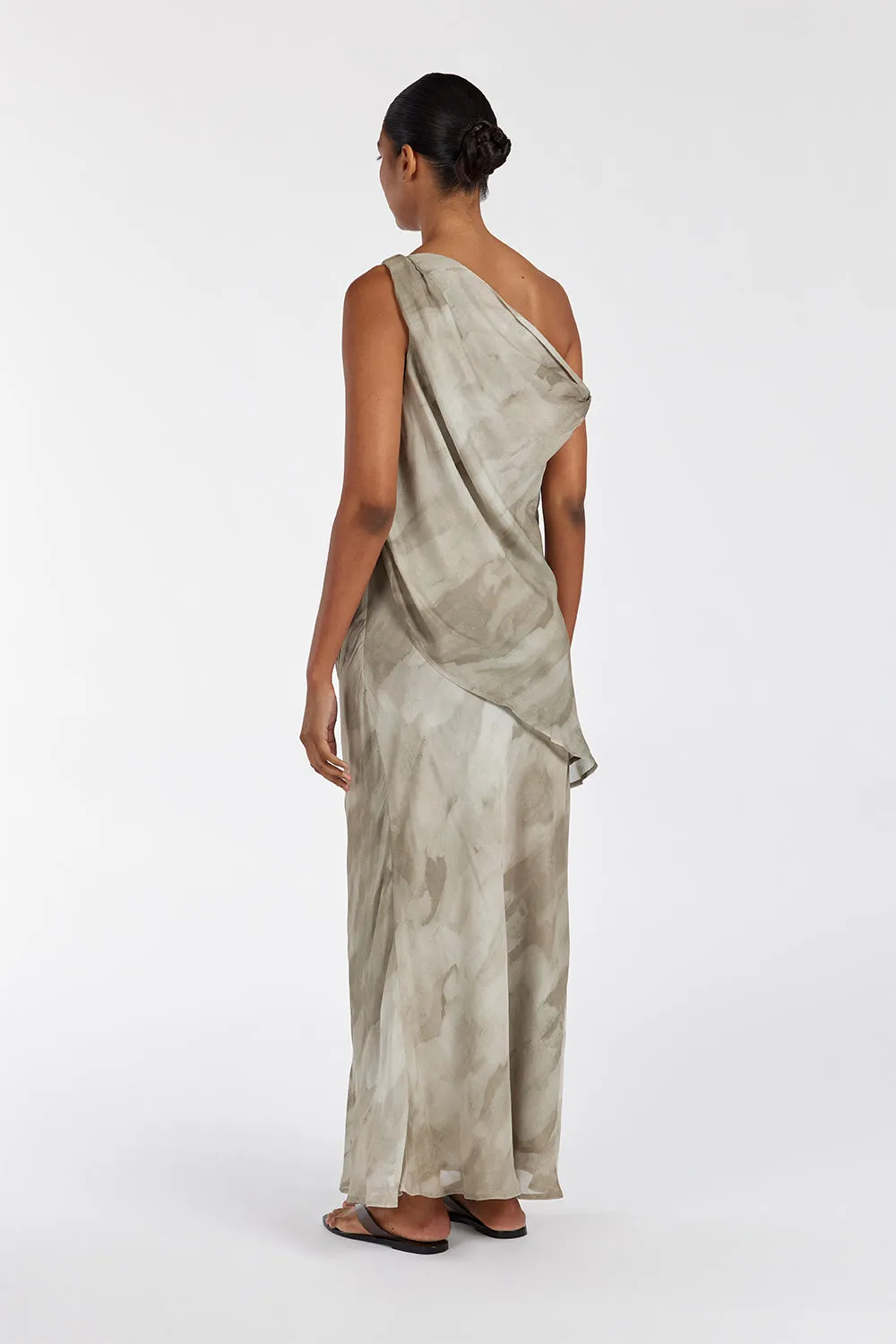 WILLOW BEIGE PRINT MIDI SKIRT sold by Dissh product image thumbnail 4