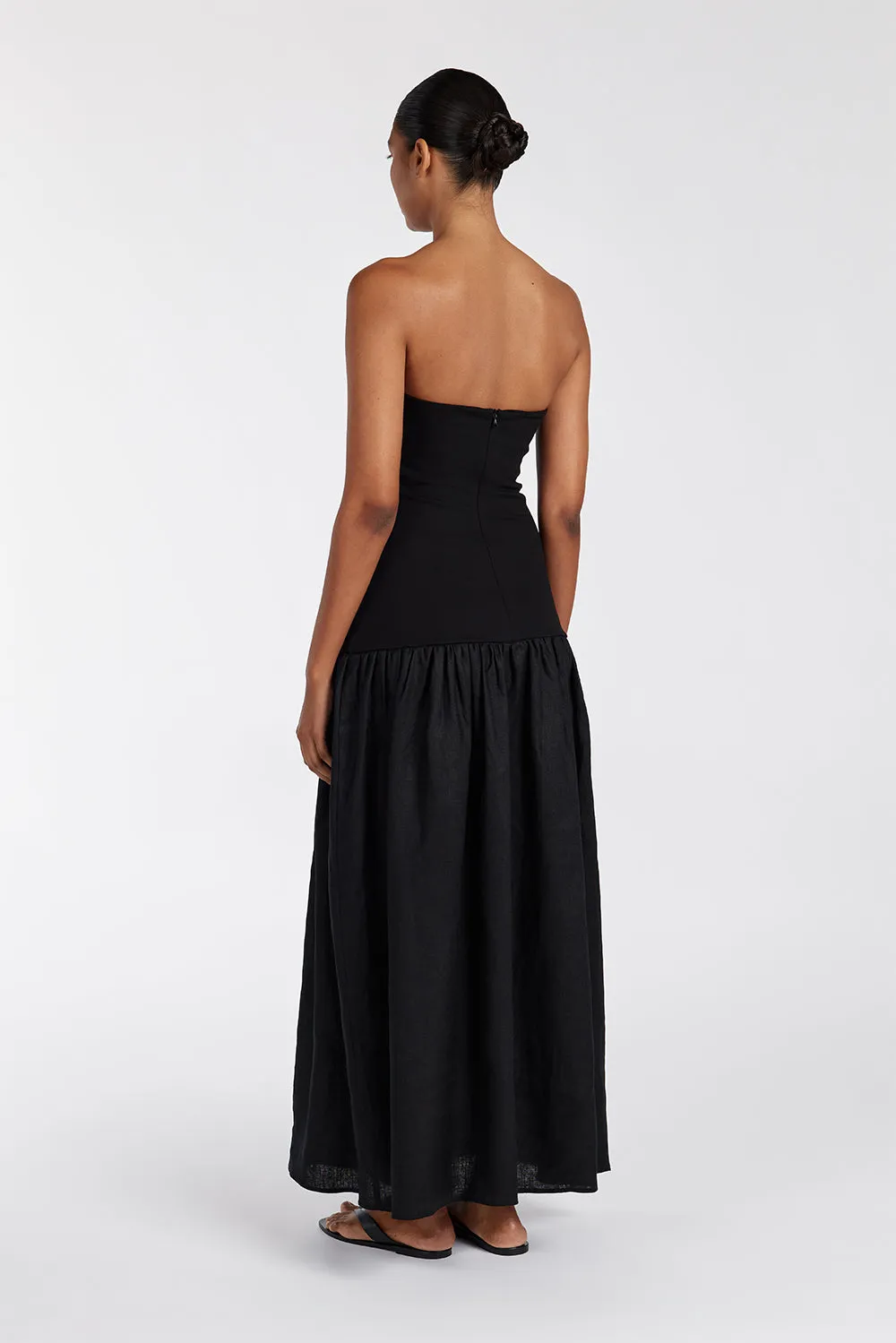 ELLISON BLACK STRAPLESS MIDI DRESS sold by Dissh product image thumbnail 5