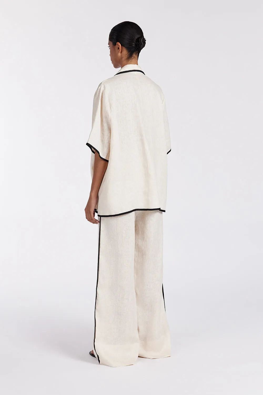 VON CREAM LINEN PANT sold by Dissh product image thumbnail 5