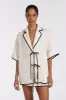 VON CREAM LINEN SHIRT sold by Dissh
