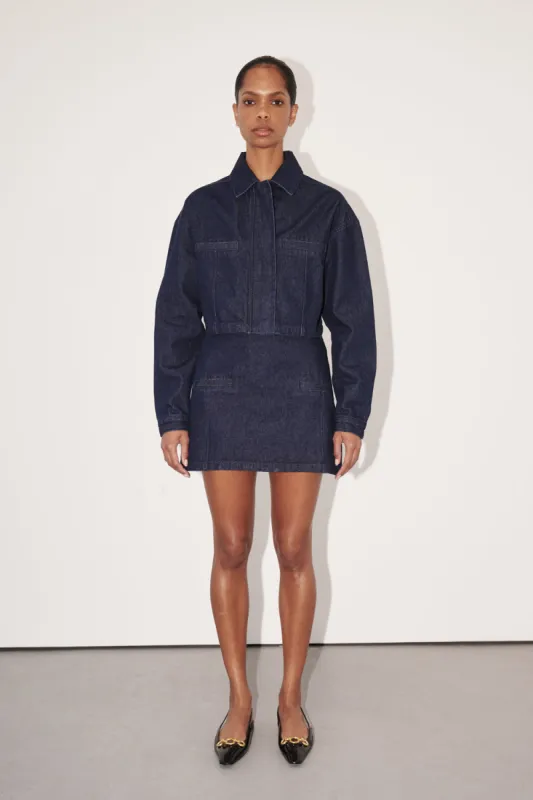 ALBERTA INDIGO DENIM JACKET sold by Dissh