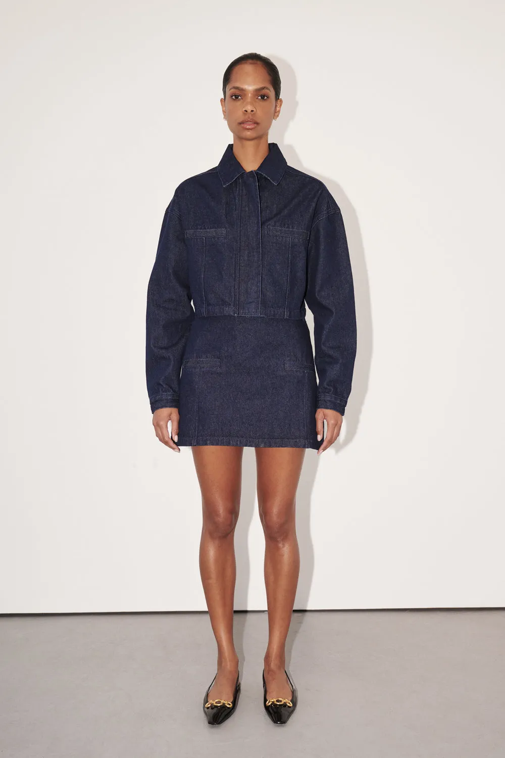 ALBERTA INDIGO DENIM JACKET sold by Dissh