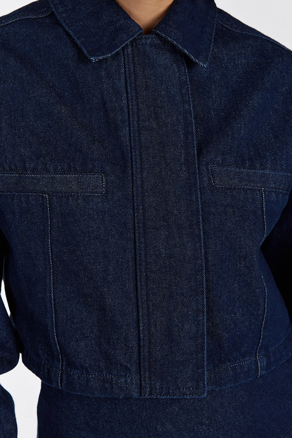 ALBERTA INDIGO DENIM JACKET sold by Dissh product image thumbnail 4