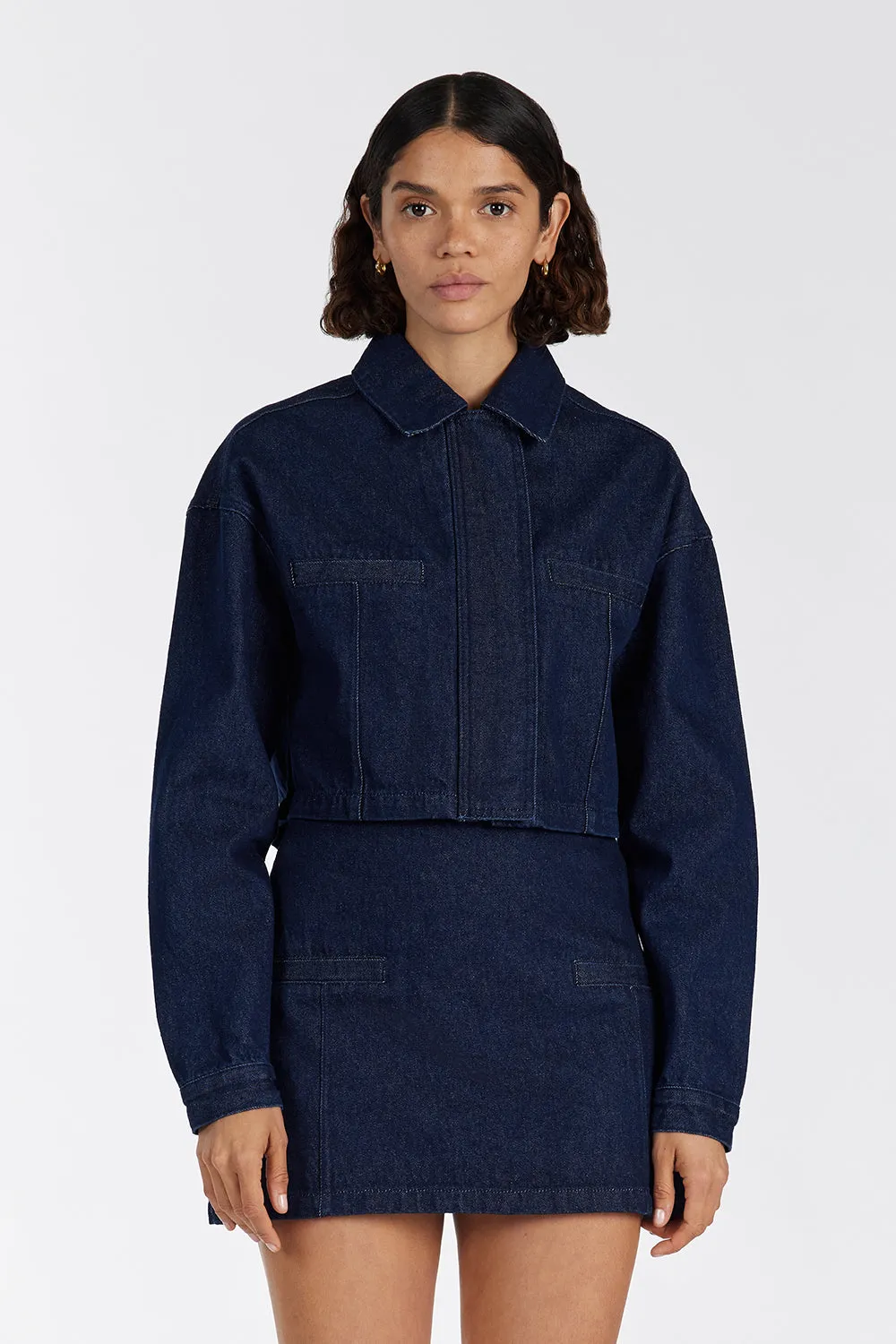ALBERTA INDIGO DENIM JACKET sold by Dissh product image thumbnail 3