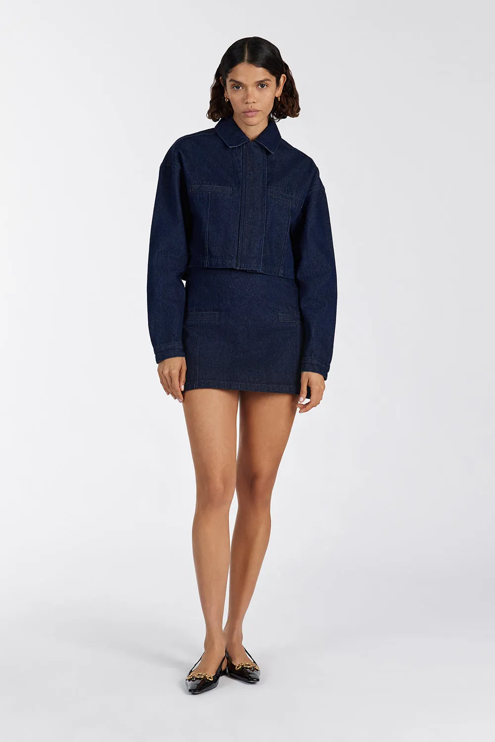 ALBERTA INDIGO DENIM JACKET sold by Dissh product image thumbnail 2
