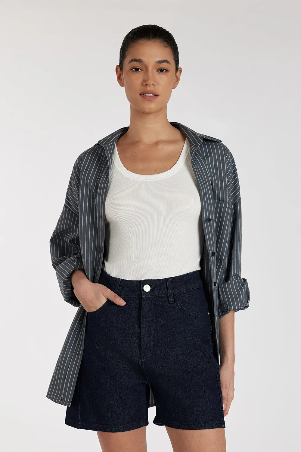 FINN INDIGO DENIM SHORT sold by Dissh product image thumbnail 2