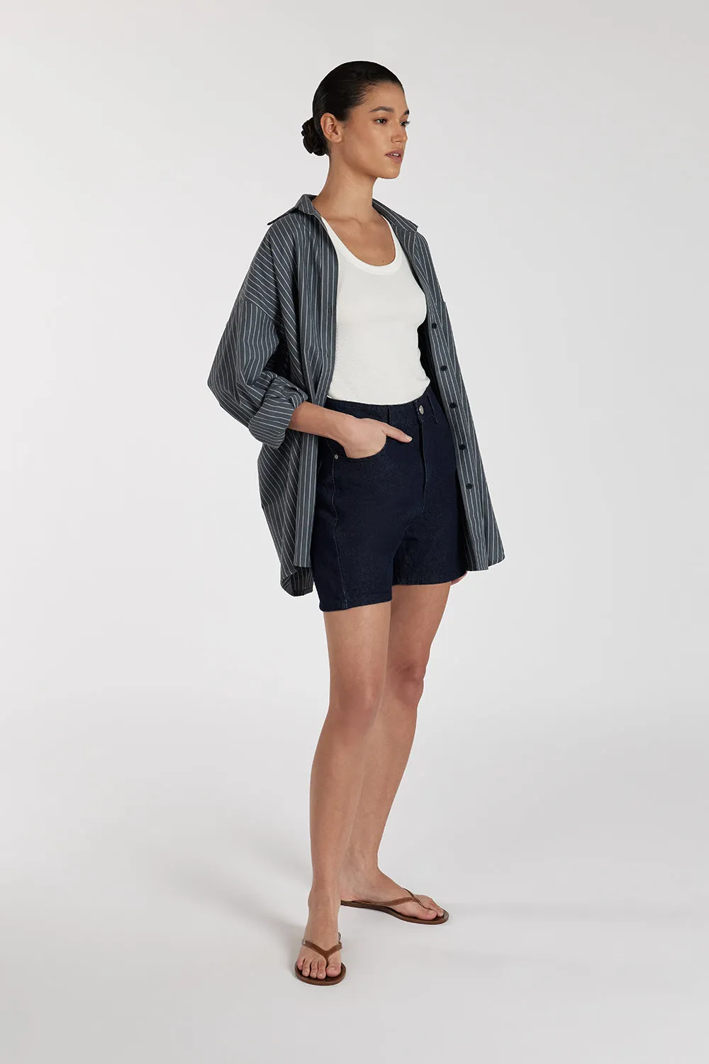 FINN INDIGO DENIM SHORT sold by Dissh product image thumbnail 3