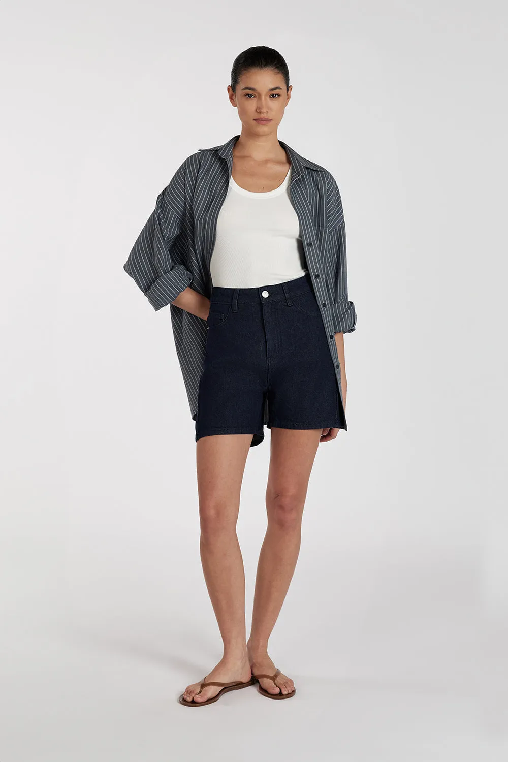 FINN INDIGO DENIM SHORT sold by Dissh